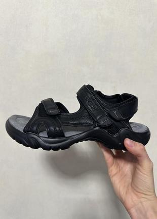 Sale💙 сандалі чоловічі шкіряні нові на липучках чорні босоніжки чоловічі