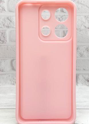 Чохол shock case для xiaomi redmi note 13 4g бампер силіконовий цвіт рожева пудра 2