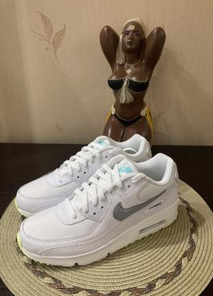 Nike air max 90 (gs) ‘white’1 фото