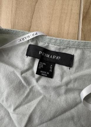 Мини платье платье лен primark6 фото