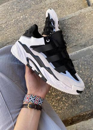 Женские кроссовки adidas niteball black grey white 36-37-38-39-40-41