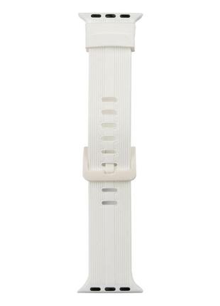 Ремінець для apple watch band silicone shine 38/40/41 mm колір white
