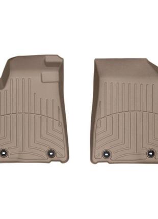 Передние коврики лексус rx 2013-2015 с бортиком бежевые 454561 weathertech
