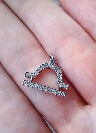 ♎️ ніжний кулон, підвіс терези, зодіак swarovski