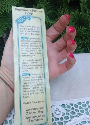 Мыло винтаж в индивидуальной упаковке с изображением птичек .англия