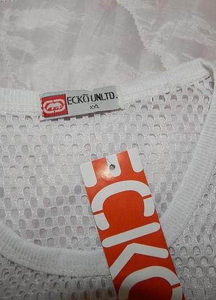 Мужская легкая футболка безрукавка сетка ecko unltd р.46-48 015мфс (подросток, рост 160 с...