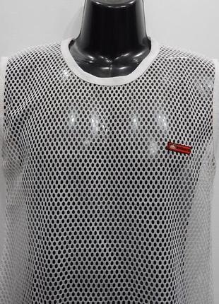 Мужская легкая футболка безрукавка сетка ecko unltd р.46-48 015мфс (подросток, рост 160 с...