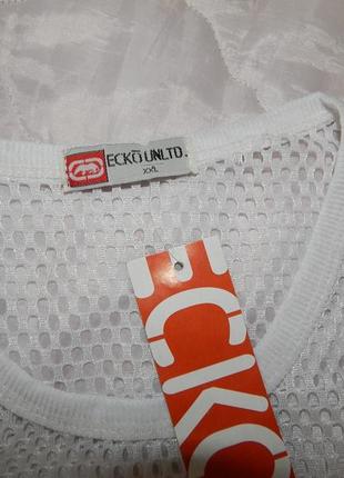 Мужская легкая футболка безрукавка сетка ecko unltd р.46-48 016мфс (подросток, рост 160 см)
