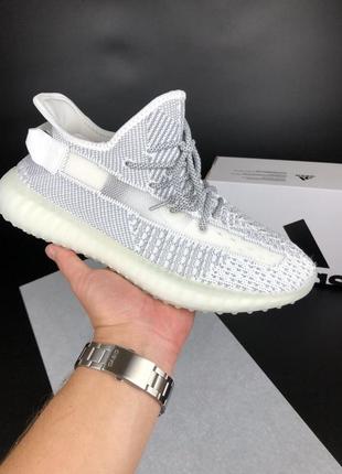 Steely yeezy bumbac 350 белые с серым мужскими кроссовками адидас классические4 фото