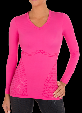 Лонгслив sshock absorber compression pink размер м