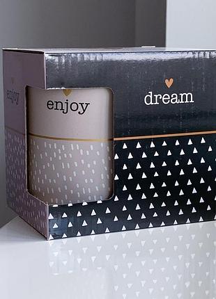 Чашка "enjoy" у подарунковій коробці