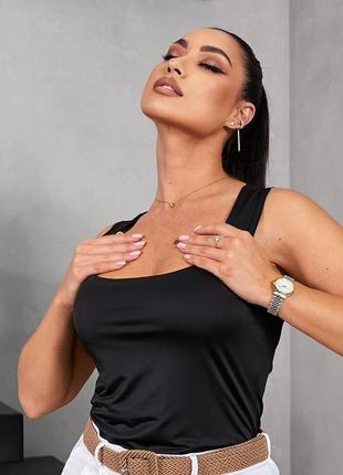 Женская майка прилегающего силуэта. &nbsp;
мягкая и приятная к телу ткань.