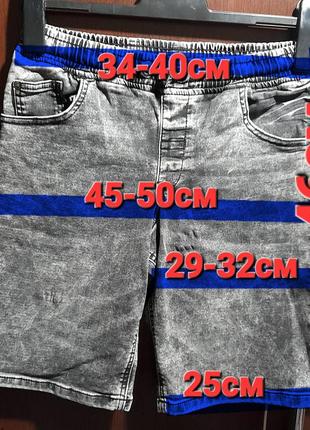 Стрейчевые джинсовые шорты на резинке