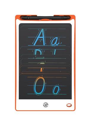 Планшет для рисования 8,8" многоцветный графический lcd планшет. цвет оранжевый