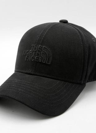 Бейсболка черная на лето из хлопка (размер s) с регулировкой размера с вышитой черной эмблемой