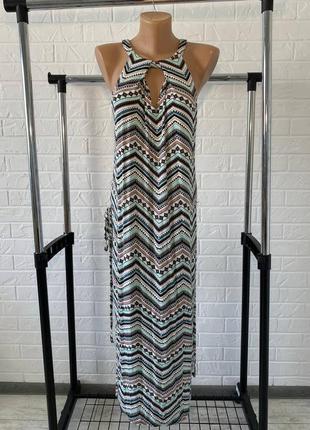 Летний вискозный сарафан с пояском