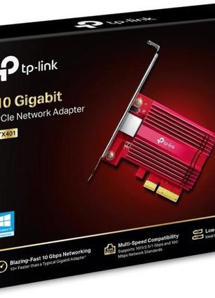 Сетевой адаптер tp-link tx401 pci express/rj-45 10гбит/с4 фото