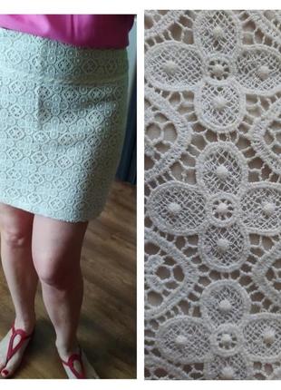Юбка из хлопкового кружева 👗👜👠🎀