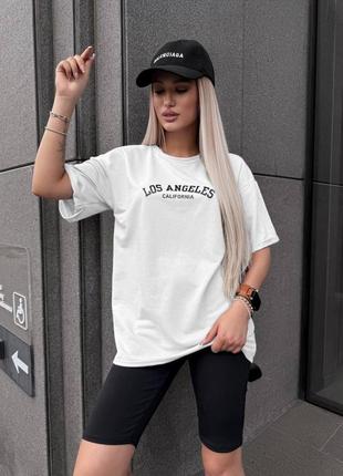 Комплект «los angeles» футболка + велосипедки