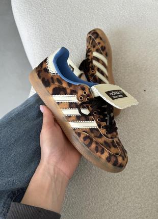 Женские кроссовки adidas samba wales bonner leopard 37-38-39-40-41