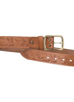 Ремінь тактичний шкіряний коричневий mil-tec німеччина