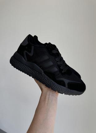 Чоловічі кросівки adidas nite jogger pure black 41-42-43-44-45