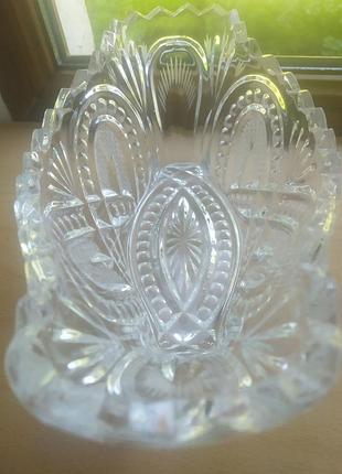 Велика хрустальна ладья 28см