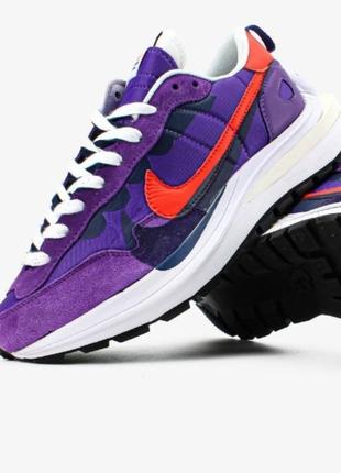 Мужские кроссовки sacai x nike vaporwaffle "dark iris1 фото