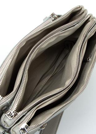 Небольшая женская сумка серая клатч кожаный alex rai женская городская сумка модная сумка для девушки6 фото