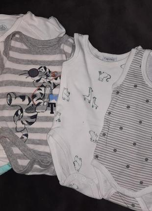 Набір дитячого одягу для малюків 56 розмір боді для новонароджених повзунки