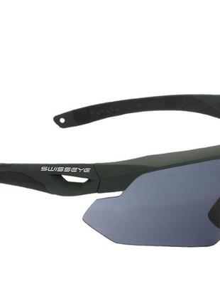 Окуляри тактичні swisseye® nighthawk (3 лінзи) олива полікарбонат mil tec німеччина