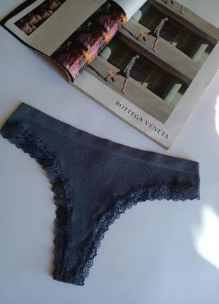 Трусики в рубчик, трусики стринги