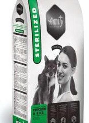Amity premium sterilized chicken (аміті преміум стерилізед курка) сухий корм для стерилізованих котів
