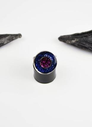 Фиолетово синее кольцо