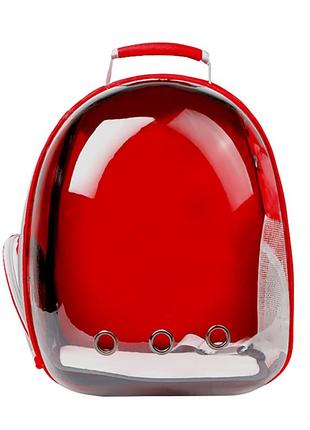 Рюкзак-переноска для кішок taotaopets 253304 panoramic 35*25*42 cm red