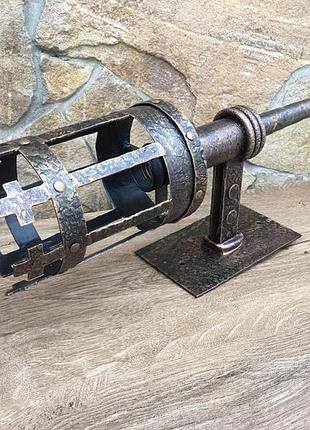 Кованый настенный светильник ручной работы в виде факела в ретро стиле