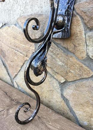 Коване бра ручної роботи у вигляді красивої квітки