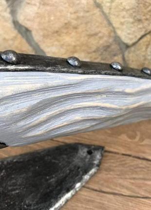 Кованый настенный бра ручной работы в виде факела в ретро стиле