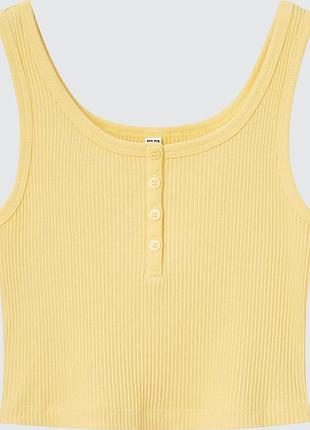 Женская майка uniqlo в рубчик