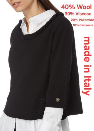 Бомбовая шерстяная кофта / свитер для настоящих ценителей twin set made in italy с биркой
