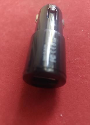 Автомобільний зарядний пристрій 2usb optima  black . 6