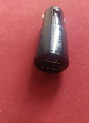 Автомобільний зарядний пристрій 2usb optima  black . 5