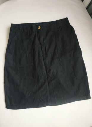 Юбка льняная лен 55%