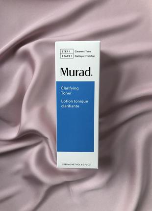 Очищаючий тонер для обличчя murad clarifying toner, 180ml
