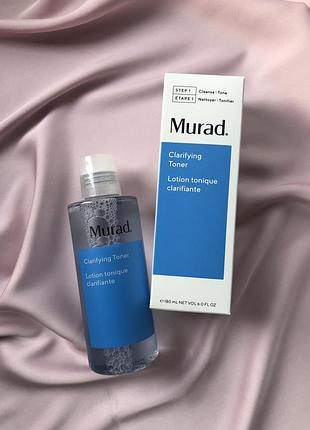 Очищаючий тонер для обличчя murad clarifying toner, 180ml