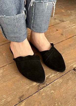 Натуральная кожа замша все размеры много цветов шлепанцы