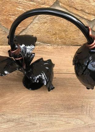 Кованая вручную настольная лампа в виде цветка