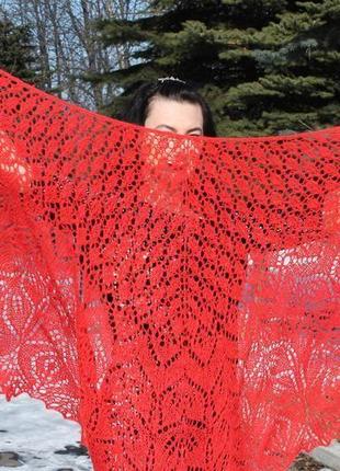 Шикарная яркая шаль амитола