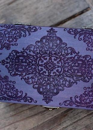 Шкатулка для карт таро "violet 2"1 фото