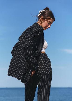 Льняной костюм пиджак жакет и брюки штаны лен4 фото